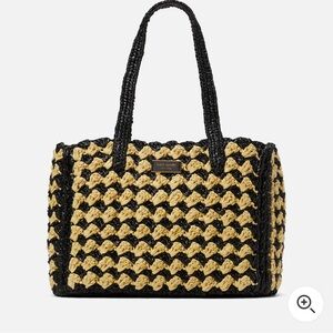 NWT Kate Spade High Tide Raffia Tote